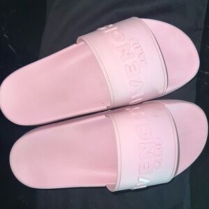 Pink Givenchy Rubber pool slides